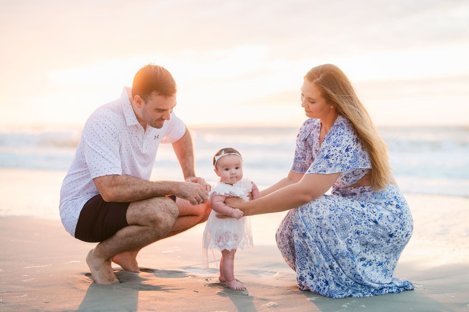 Family on Beach